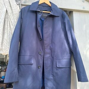 Stylish Banana Republic mens M Navy Blue dress Coat